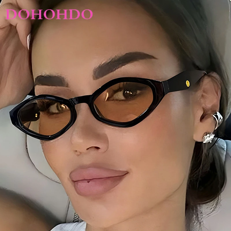

Новые модные многоугольные женские солнцезащитные очки в маленькой оправе, роскошные брендовые дизайнерские солнцезащитные очки, мужские уличные солнцезащитные очки для путешествий, женские UV400
