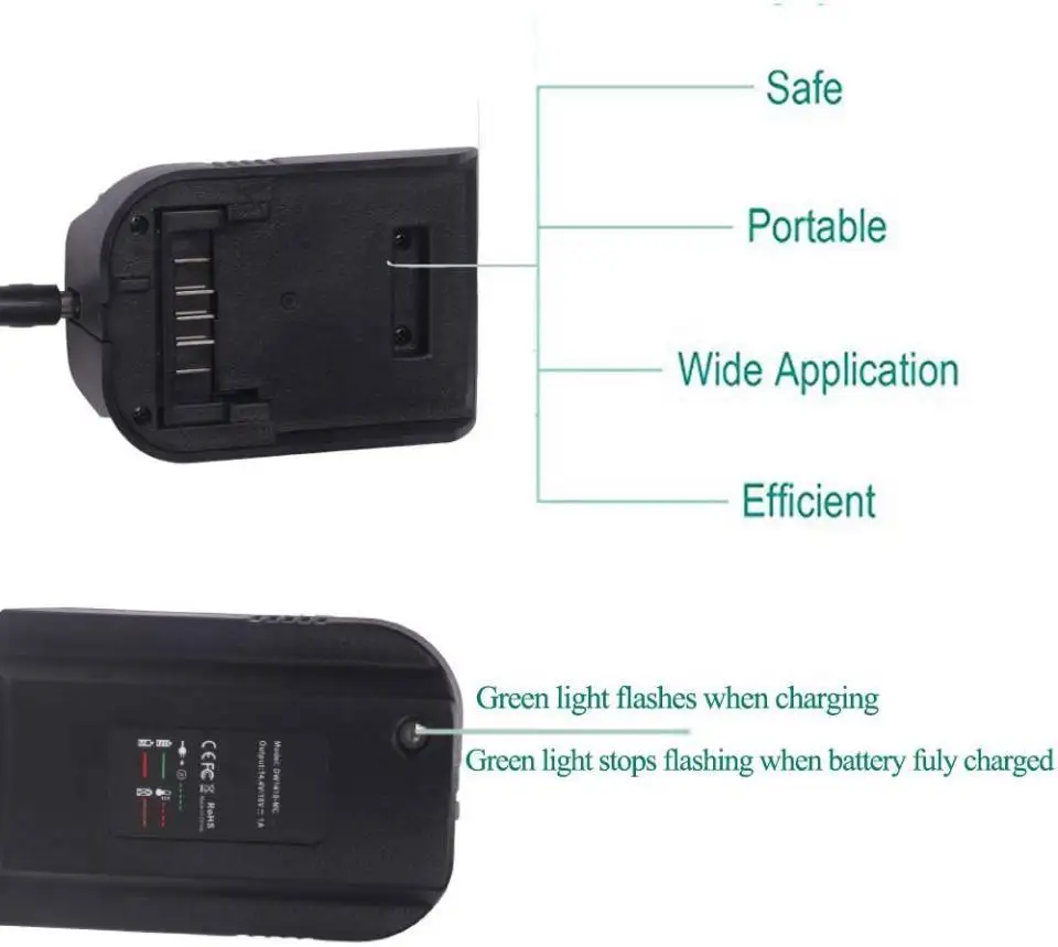 Newest Battery charger for Dewalt 14.4V 18V 20V Li-ion battery DCB201 DCB200  DCB203 DCB205 DCB206 DCB181, DCB180  DCB182 DCB183