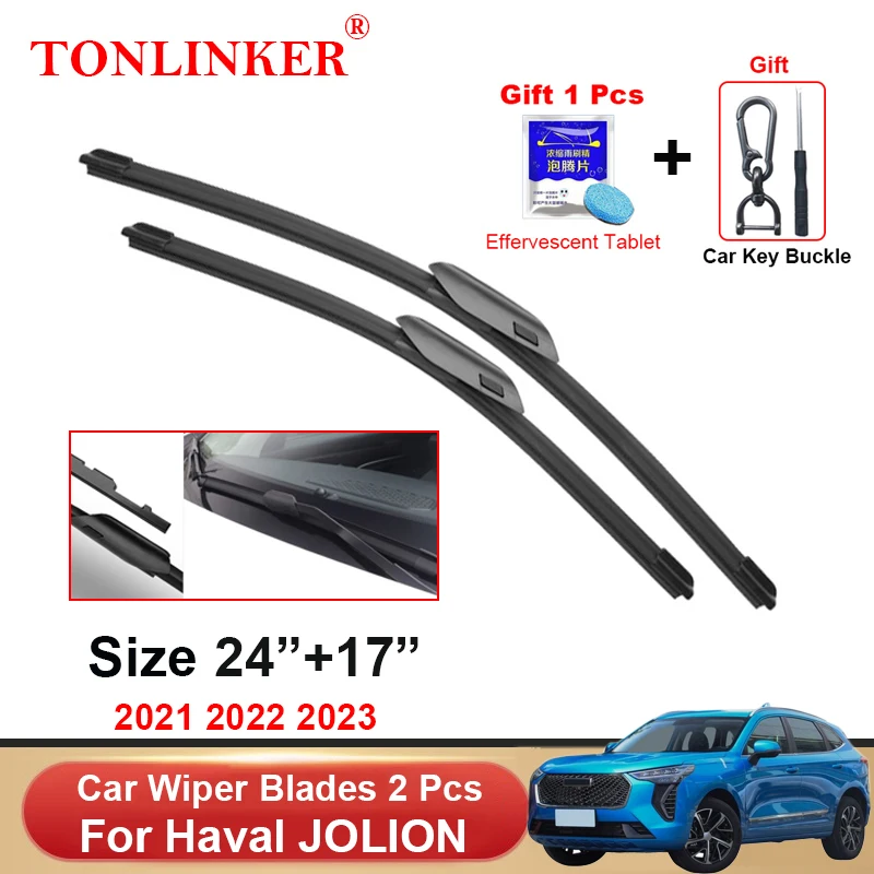 

TONLINKER Car Wiper Blades For GWM Haval Jolion 2021 2022 2023 Car Accessories Front Windscreen Wiper Blade Brushes Cutter Goods