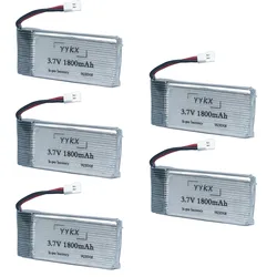 Original 3.7V 1800mAh lithium battery RC Quadcopter toy accessories KY601S fat battery accessories 3.7 v 1800 mah 5pcs/4pcs/3pcs