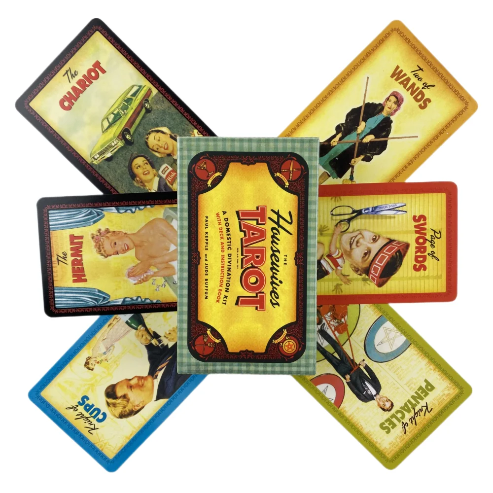Housewife Tarot-Decks: Geheimnisvolle Wahrsage-Tarotkarten für Frauen und Mädchen, Brettspiel, englische Spielkarten