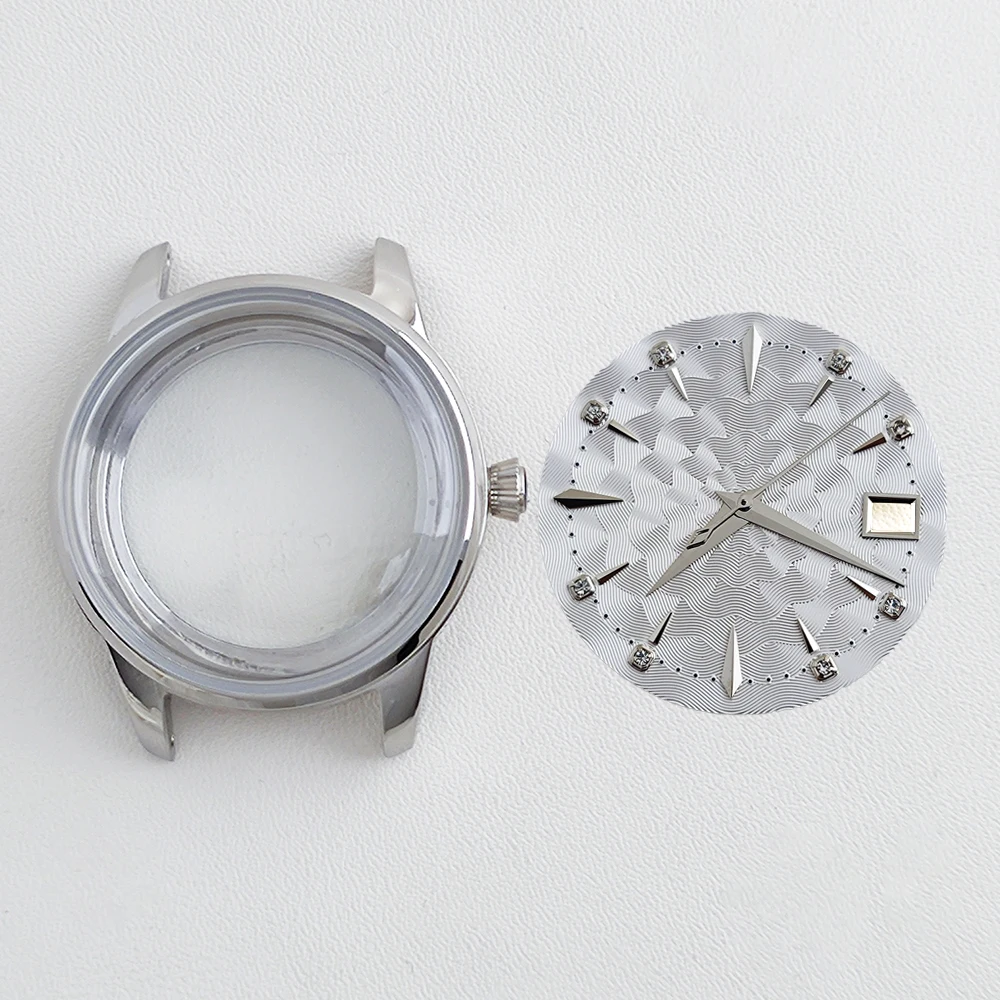33mm case NH35 case dial Women's 316L stainless steel cocktail case custom logo dial for NH35/NH36 movement watch accessories