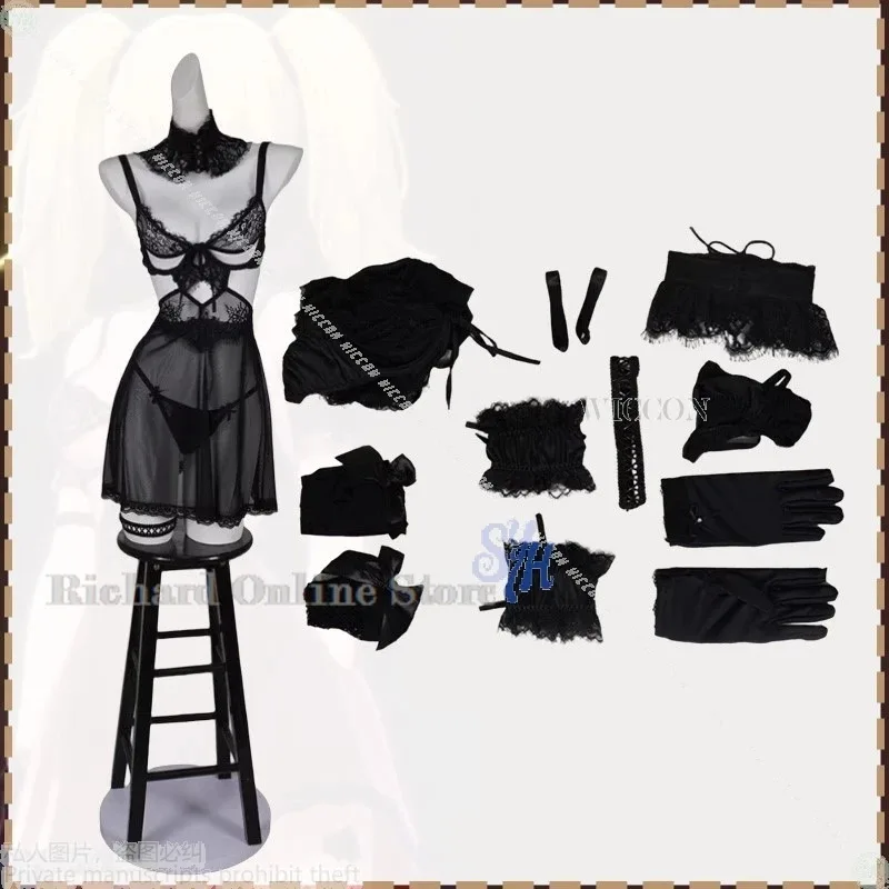 CyAnime Virtual AI Girlfriend Cosplay Ani Grok Ai ملابس داخلية مثيرة شبكية شفافة ورغبة نقية انظر فستان النوم لوليتا الهالوين كوس