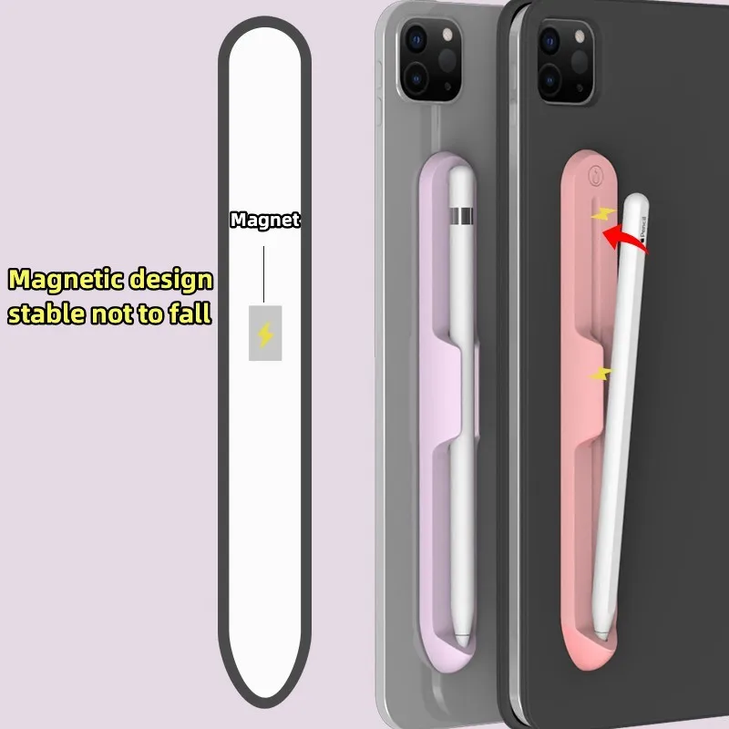 Stift halter Silikon Tablet Stift Stift Schlitz für Apfels tift 1 oder 2 Generation und Samsung Galaxy Tab S6 Lite S7 S8 S9Ultra