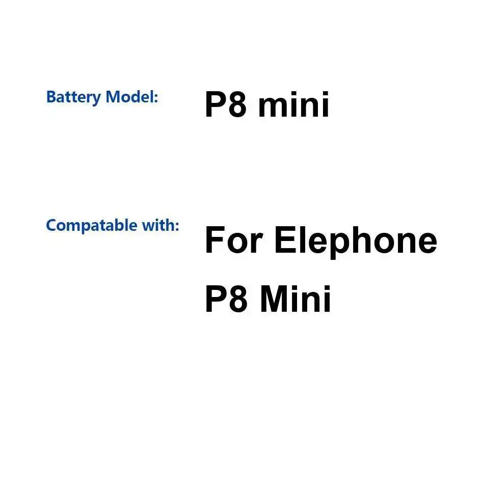 

Долговечная батарея 2680 мАч для мини-аккумулятора мобильного телефона Elephone P8