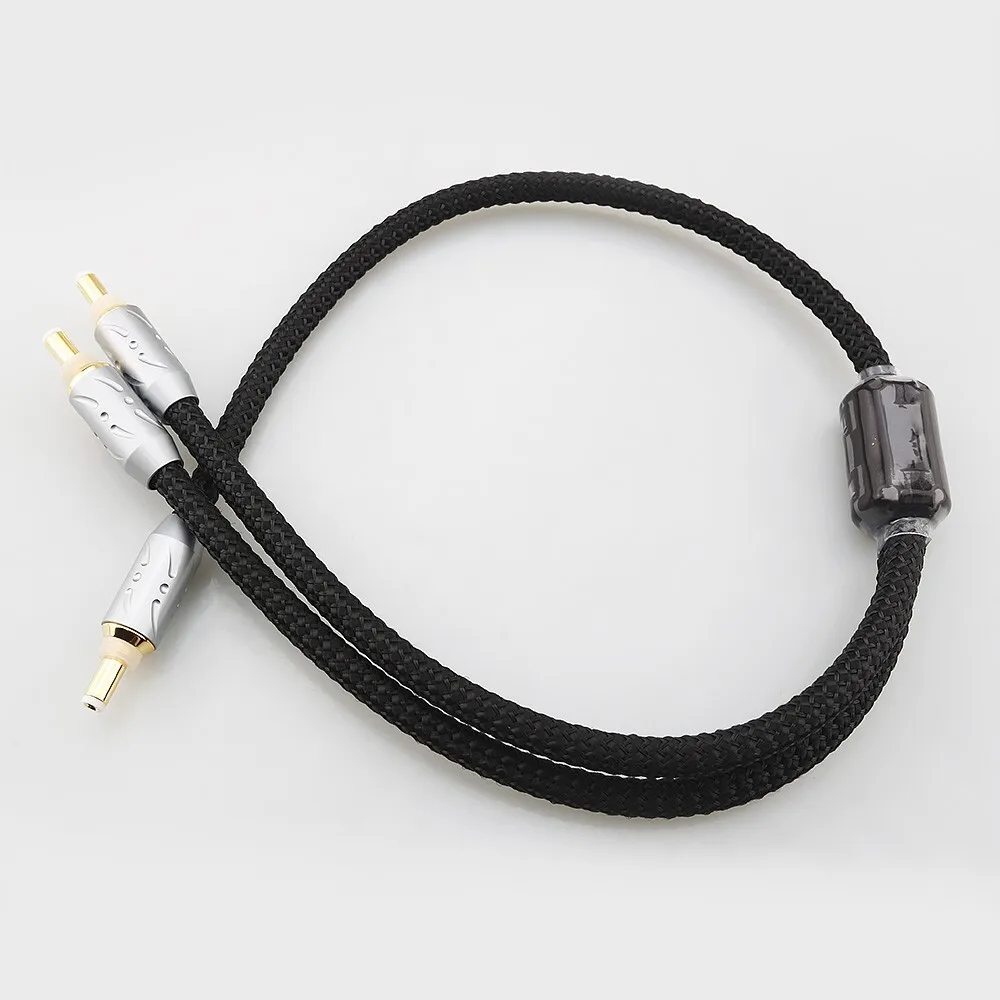 

Viborg Pure Copper 5.5mm DC2.1 DC2.5 Plug 1 to 2 Connector Y Splitter DC Audio Power Cable HiFi Linear Supply Audio Cord