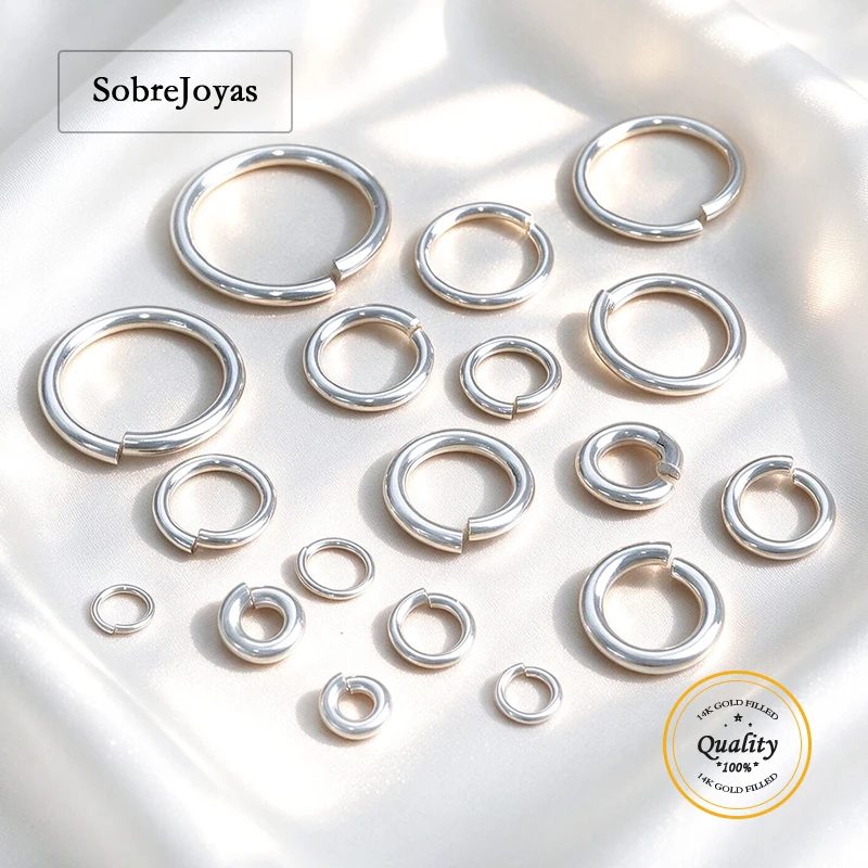 Assorted Sizes 925 Sterling Silver Open Jump Rings 3mm-8mm for DIY Jewelry Making Findings
