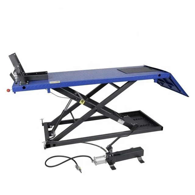 طاولة رفع مقصية للدراجات النارية تعمل بالهواء المضغوط بقدرة 1500 رطل مع شهادة CE #2