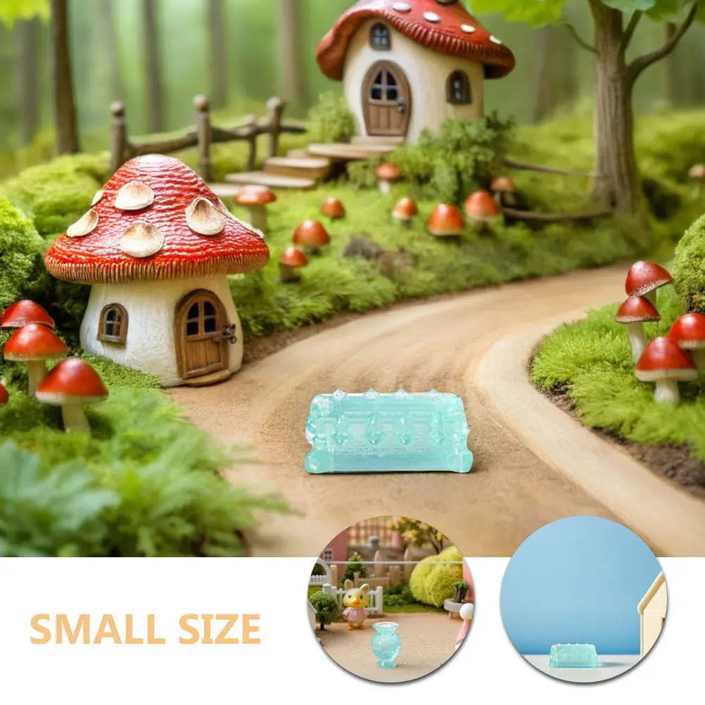 55Pcs Night Glow Ornaments Mini Resin Bronze Ware Glow in Dark Landscape Accessories Home Decor Terrarium Garden