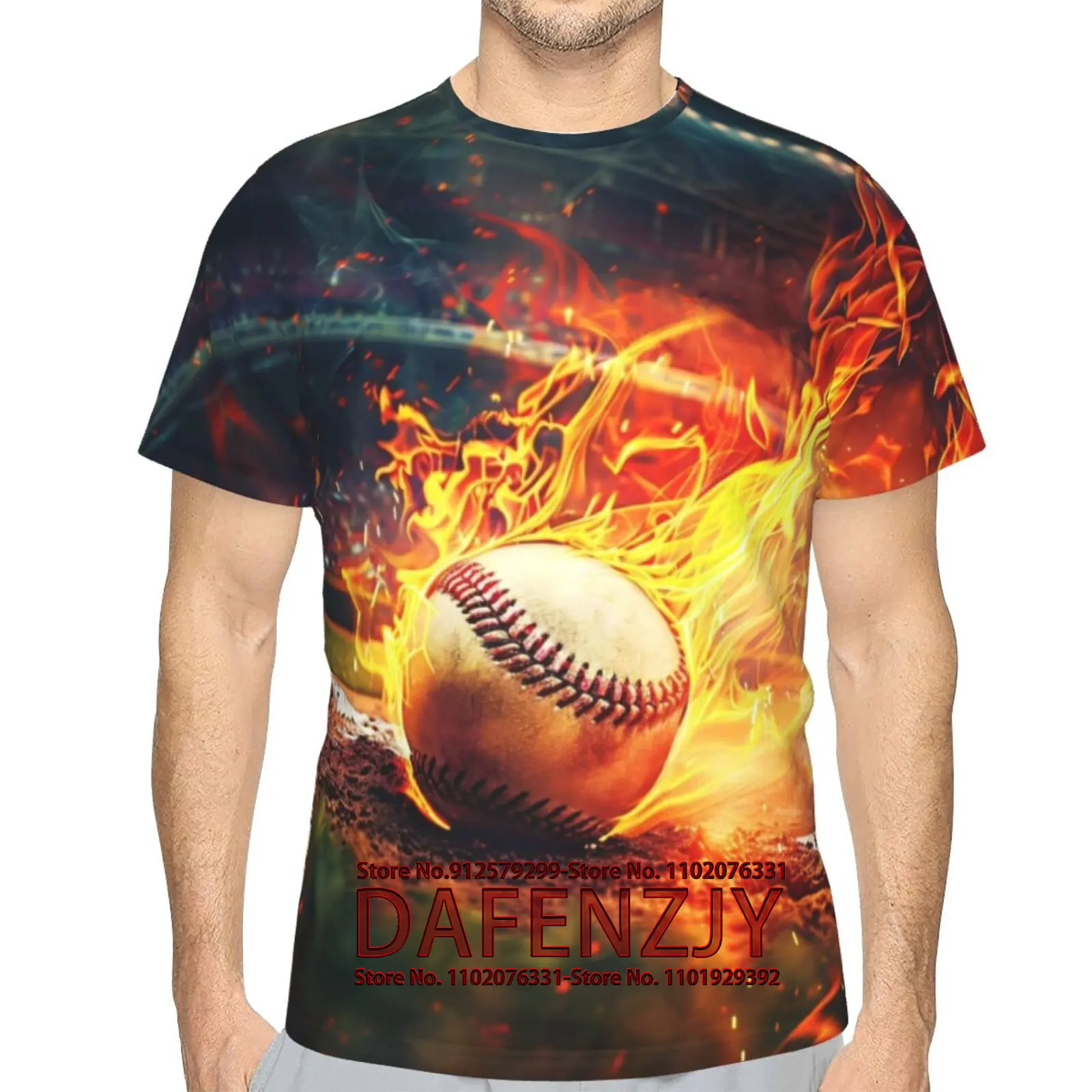 Men Women Short Sleeve Tee Sport Ball 3D Realistic Printed Casual T-Shirts