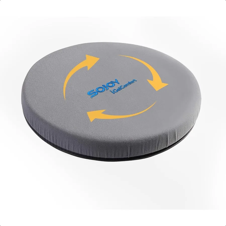 

Gel Swivel Seat Cushion with portive Memory Foam 360 Degrees Rotating Seat Cushion for HomeStool Chair Office 13.5 Inches in Di