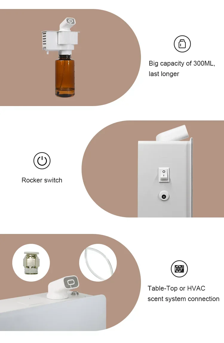 Ouwave electric cold air essential oil diffuser smart aroma scent diffuser machine