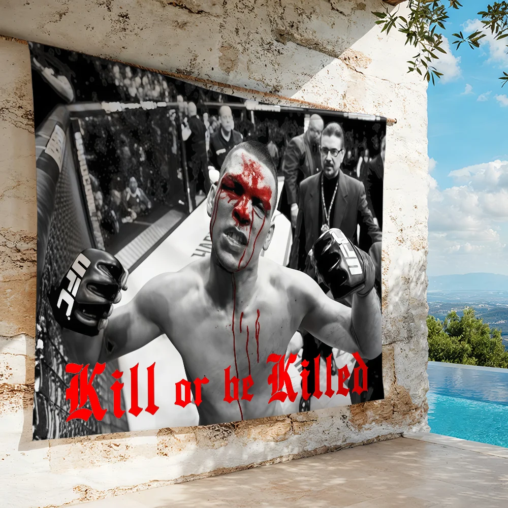 Nate Diaz  flag For Bedroom Living Bar Garden Outdoor Active  Decoration Background And Concert