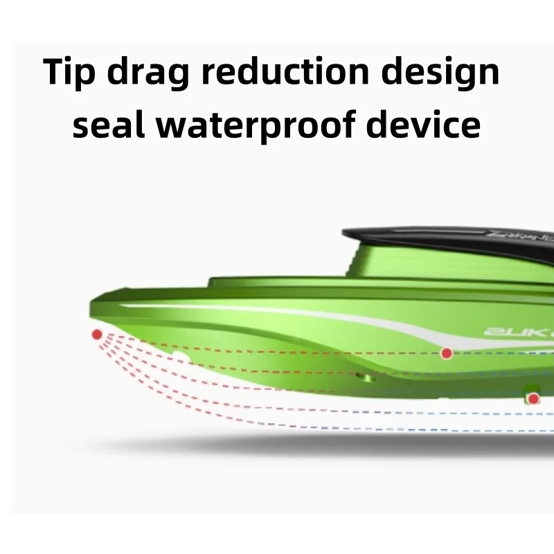 New 2.4G remote control high-speed speedboat Remote control boat with light nautical model water speedboat