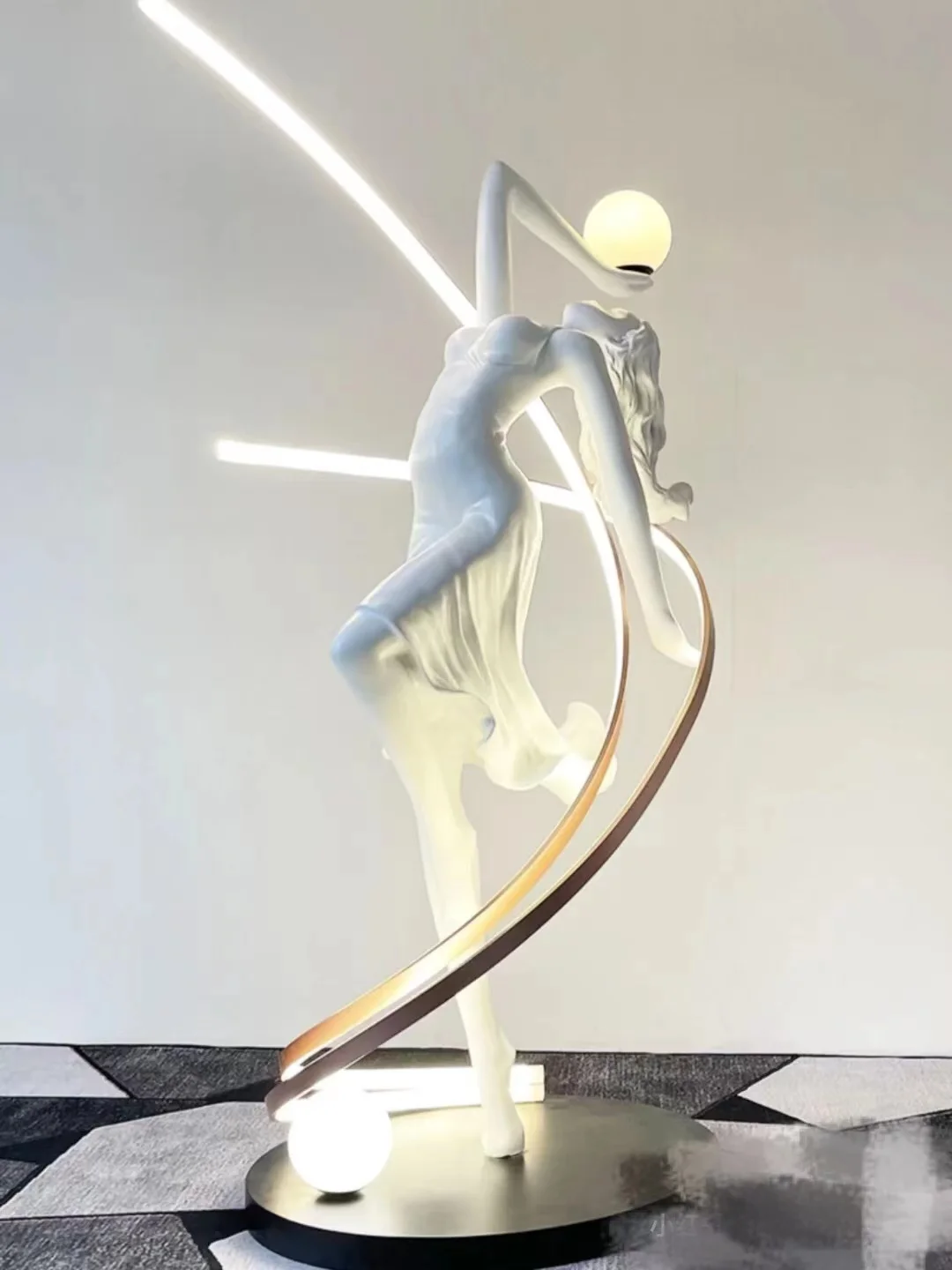 Sculpture Floor Lamp Humanoid Art Large Decoration Hotel Club Exhibition Hall Special Decoration Lamps