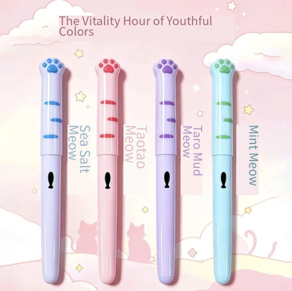 Hero P378M Cat Paw Fountain Pen Ins Aesthetic Ergonomic Posture Correction Pen Magnetic Closure High Appearance Writing Practice