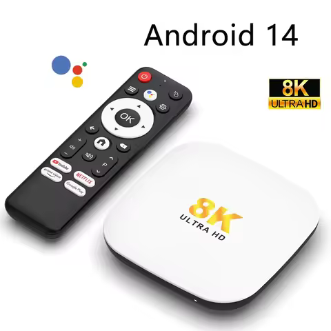 New H96 MAX M2 PLUS Smart TV Box Android 14.0 RK3528 Wifi6 BT5.4 8K Voice Remote Assistant Media Player Android Set Top Box