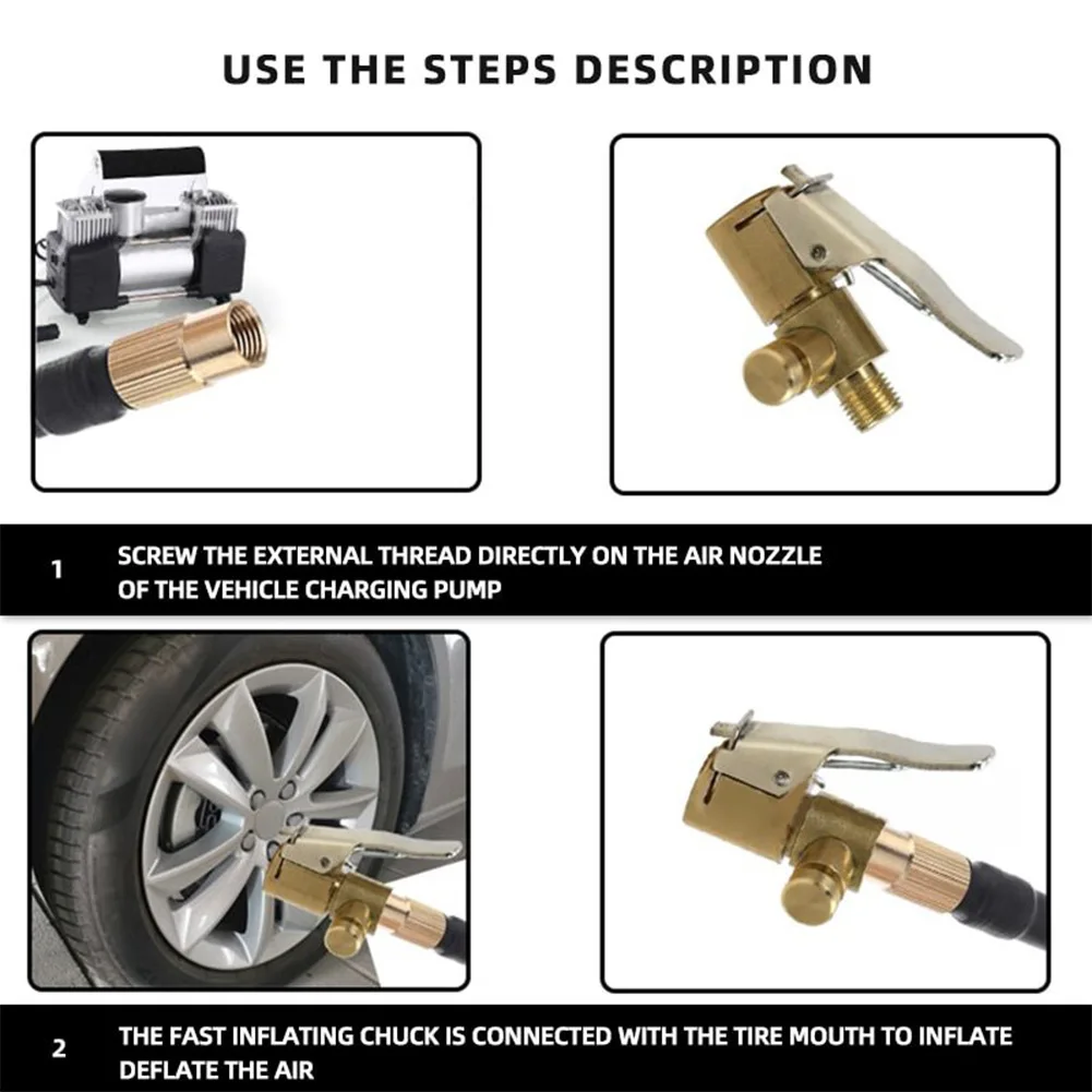 Quick Connector Versatile Inflatable Pump Valve Connector for 8mm Drill Pipe Hoses and Industrial Route Systems