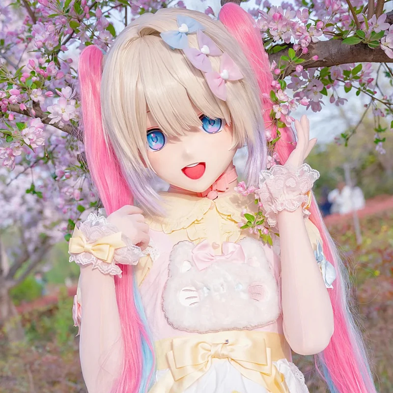 

Customize Character Crossdressing Female/Girl Resin Full Head With Lock BJD Masks Anime Cosplay Japanese Animego Kigurumi Masks