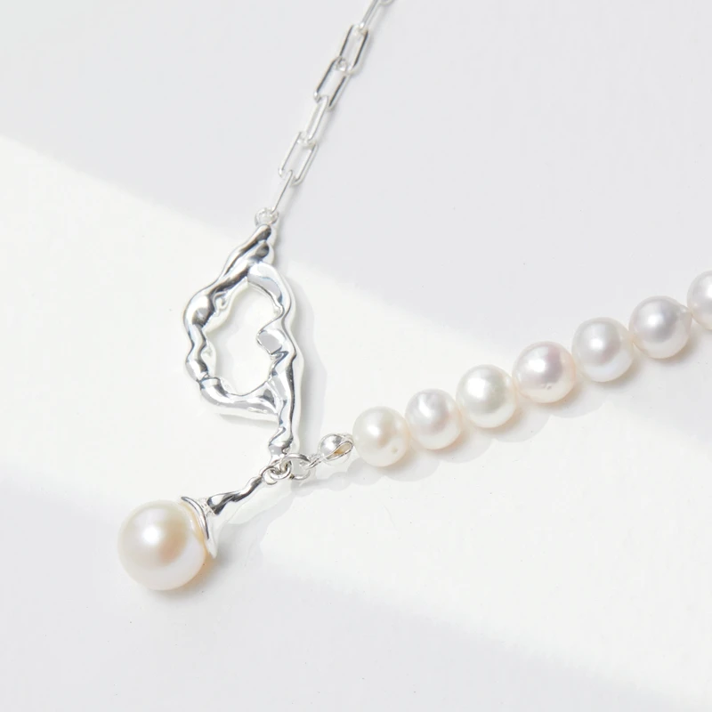 

N Beaded Necklaces Lava Beaded Bracelet 925 Sterling Silver Sterling Silver Pearl Necklace