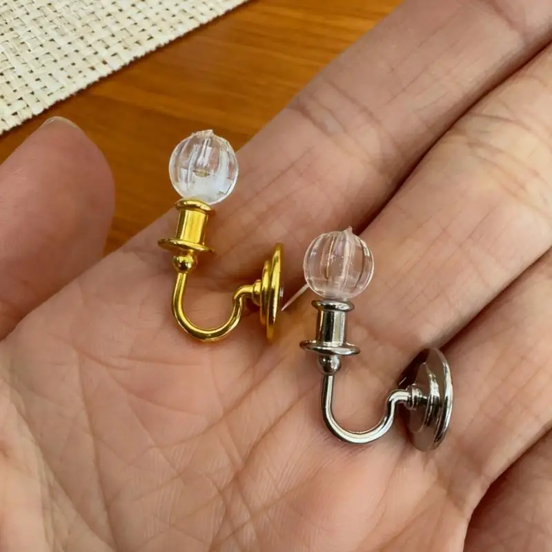 1Pcs Puppe Möbel Spielzeug Miniatur Puppenhaus Legierung Simulation Decke Lampe Hängen Lampe Mini LED Beleuchtung Modell Hause Dekoration