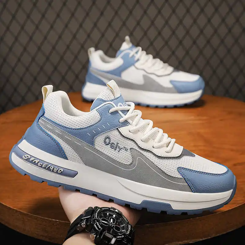 Round Tip Increases Height Breathable Hiking Shoes Mountain Shoes Trekking Man Basketball 45 Sneakers Sports Minimalist
