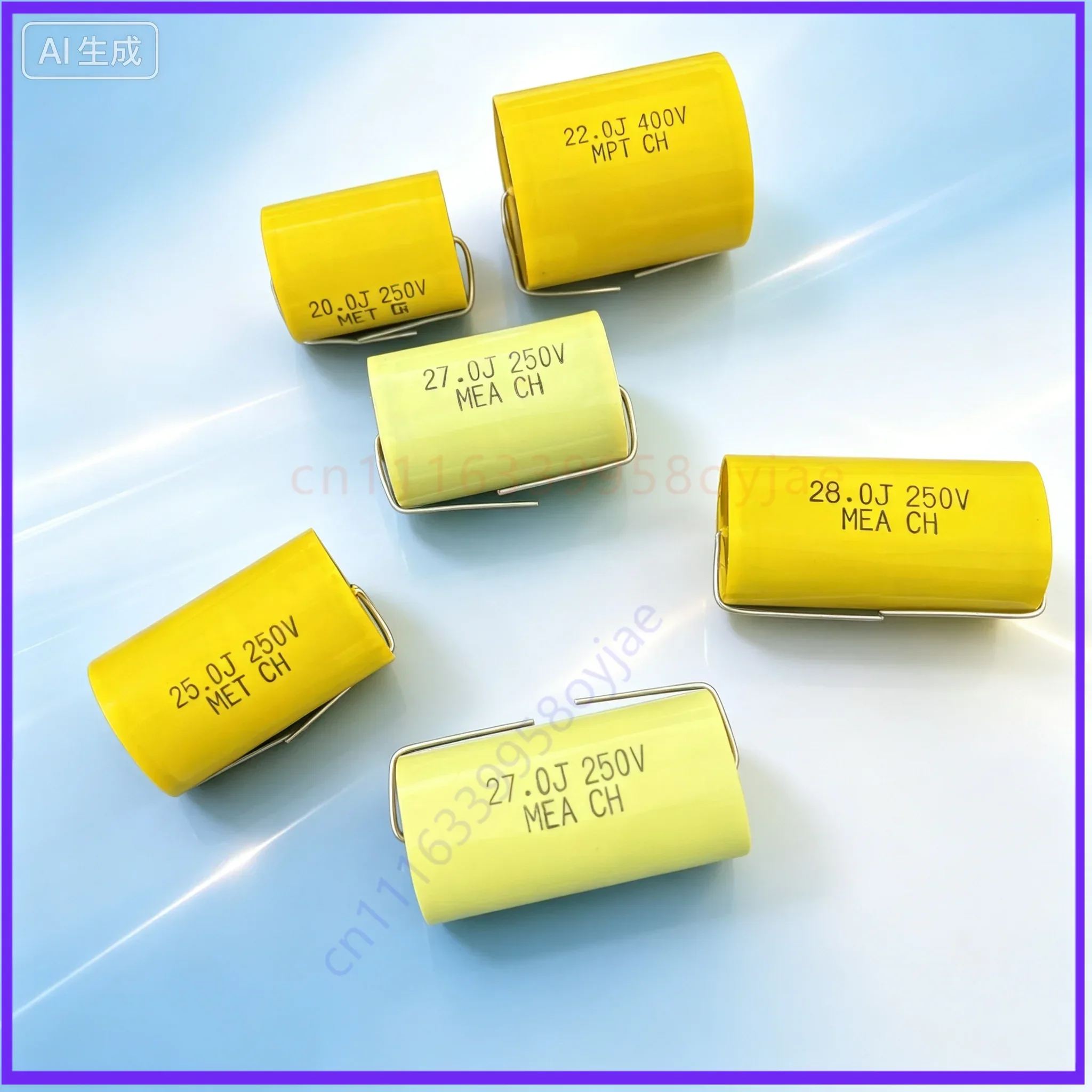Capacitor for CH 20UF 22UF 25UF 27UF 28UF 250V Copper Lead Audio Crossover Film Capacitor  10pcs