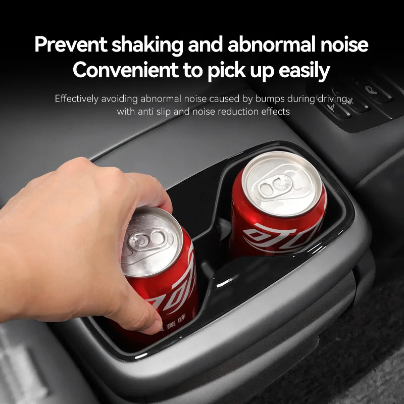 Suitable for 24-25 EV9 armrest rear water cup holder shock absorber limit beverage storage seat limiter water cup - view 2