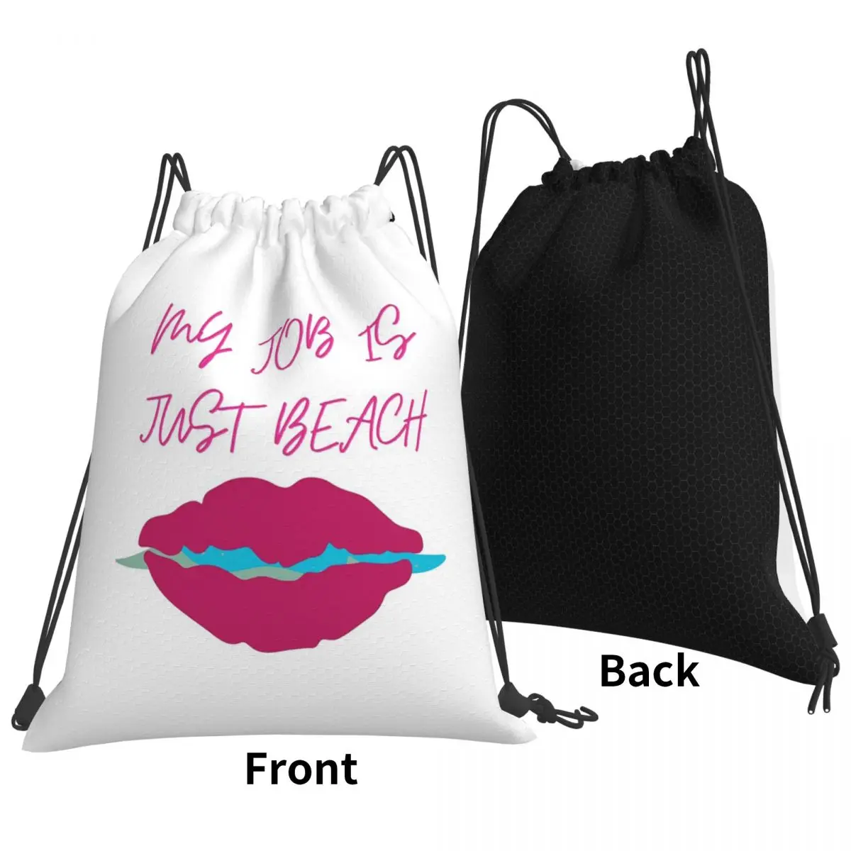 I Am Kenough Backpacks Portable Drawstring Bags Sports Bag Book Bags for Travel School