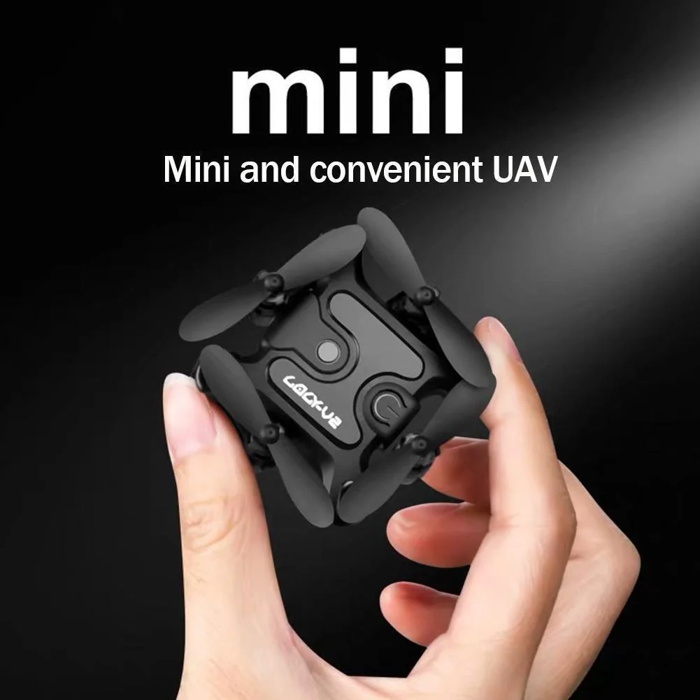 4DRC V2 Mini Drone HD Camera WiFi Fpv pressione dell\'aria altitudine tenere Quadcopter pieghevole nero e grigio RC Drone Toy