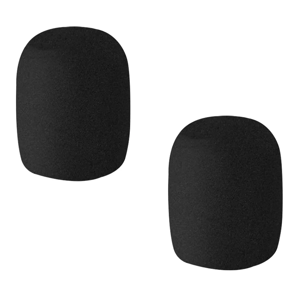 

2 Pcs Microphone Cover Sponge Protectors Reusable Washable Elastic Shrinkage Moisture Dust Protection KTV Stage Accessories