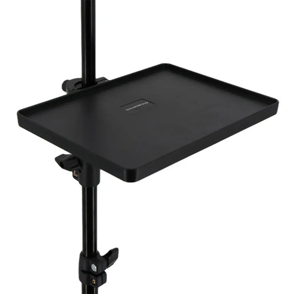 유니버설 플라스틱 마이크 스탠드 트레이 블랙 조절 가능한 클램프 폰 홀더 트레이 홀더 라이브 스트리밍용