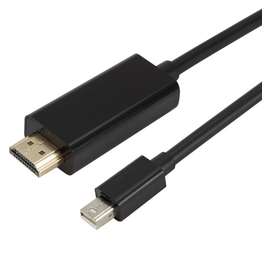 PzzPss Mini Display Port DisplayPort na HDMI kompatybilny kabel konwertera 1.8M męski na męski Mini DP 2 HDMI dla projektu Macbook