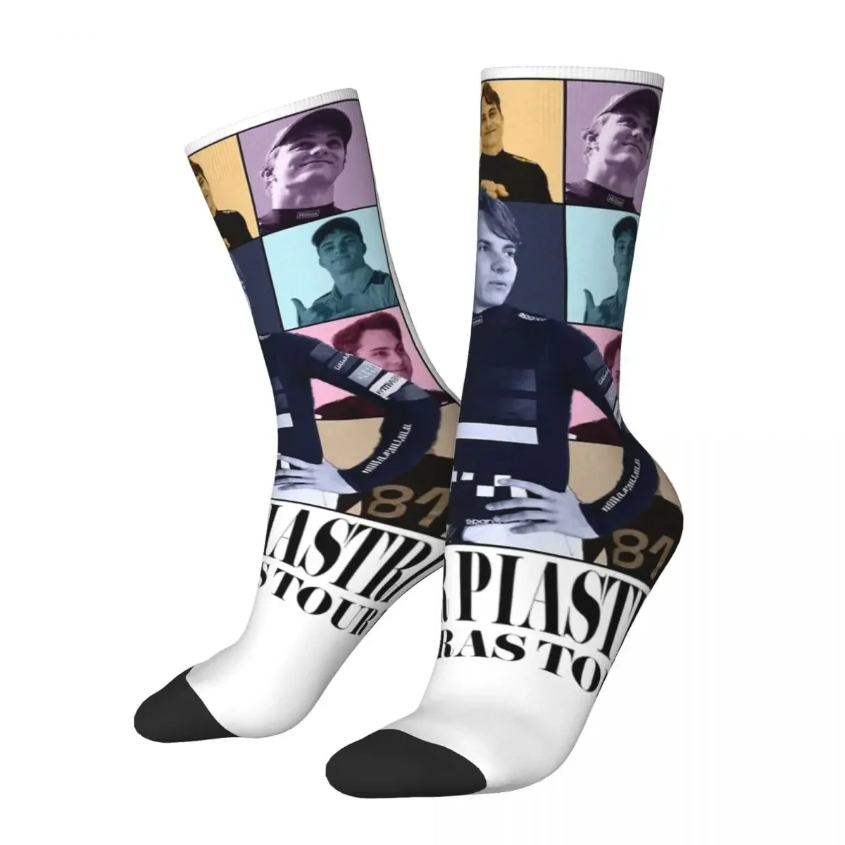 Oscar Piastri The Eras Tour Socks Men's Women's Casual Socks Harajuku Spring Summer Autumn Winter Middle Tube Socks Gifts