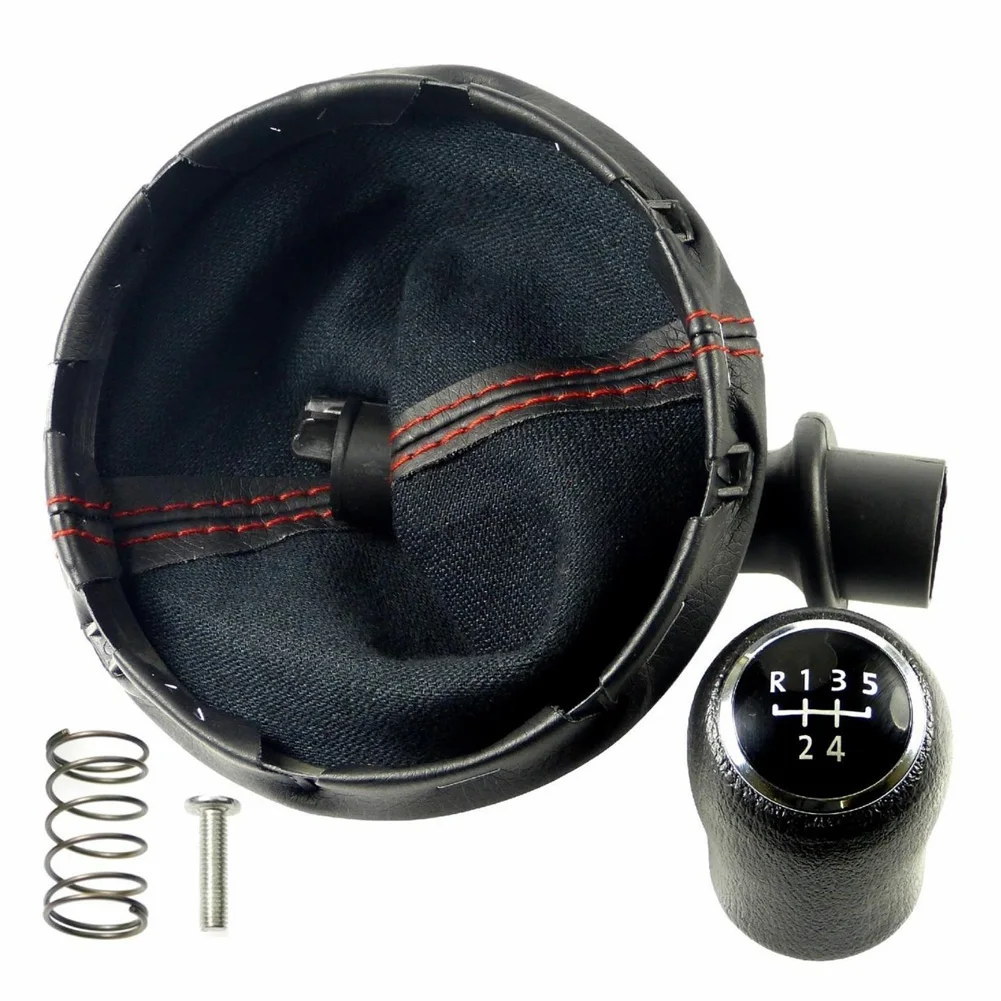 

Car Shift Boots Shift Knob Dust Cover Stick Shifter Lever Head Ball Compatible For Transporter T5 T6 MKV MKVI 2003-2011