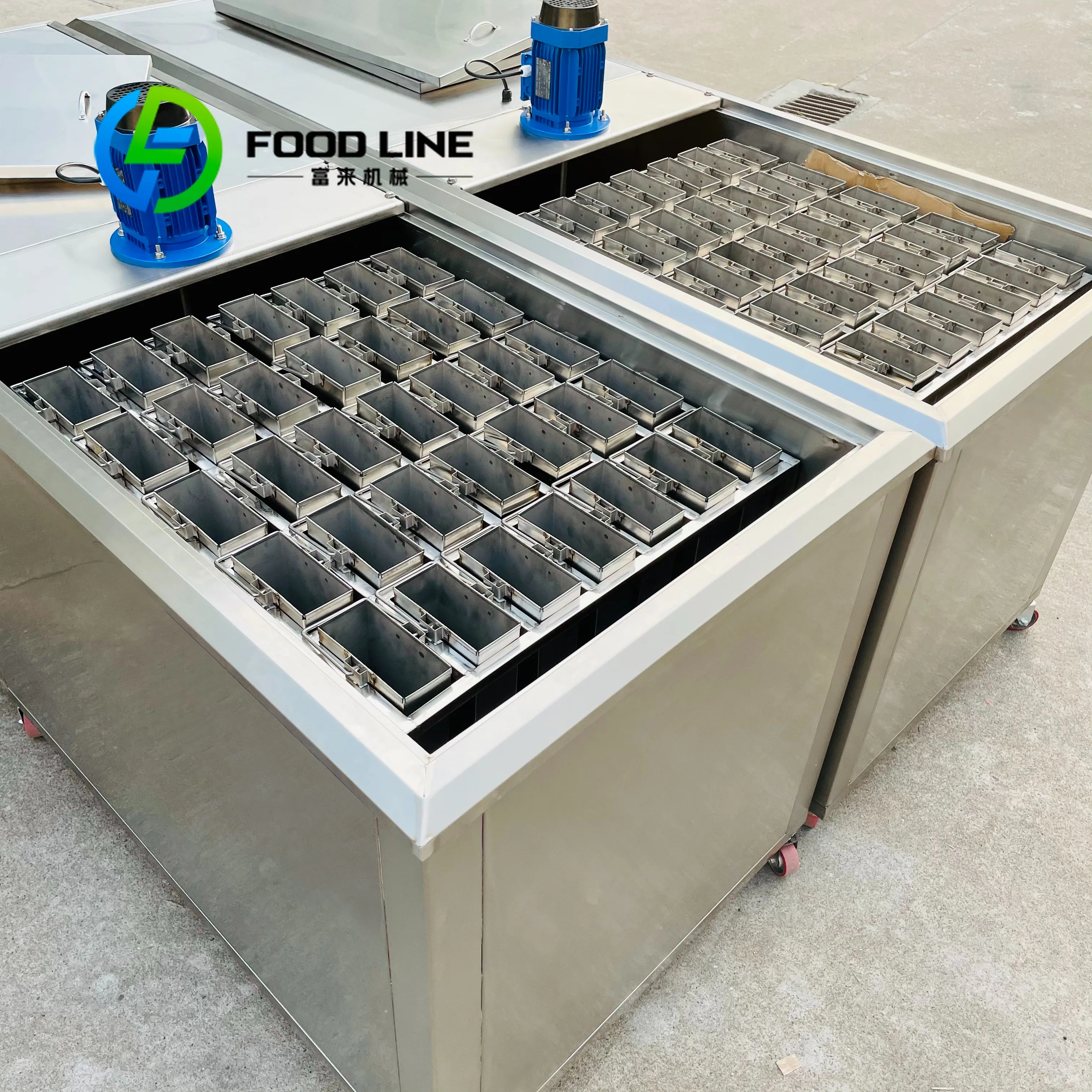 100 PCS 5KG Air Cooling  Brick Ice Maker Price for Africa Market Industrial Big Brine Block Ice Making Machine customized
