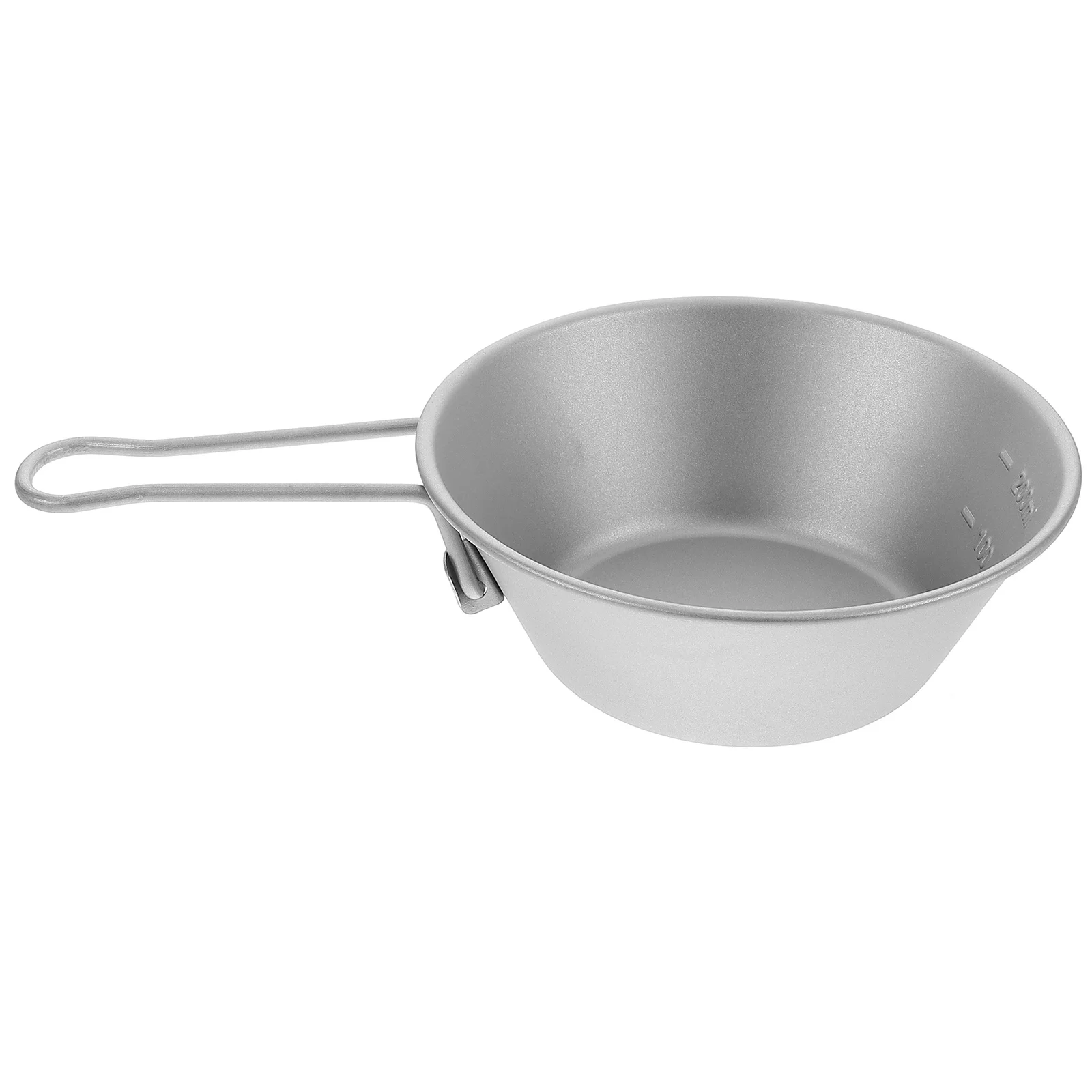 

Portable Titanium Camping Bowl Foldable Handle Outdoor Picnic Salad Snack Food Storage Mixing Container Lightweight