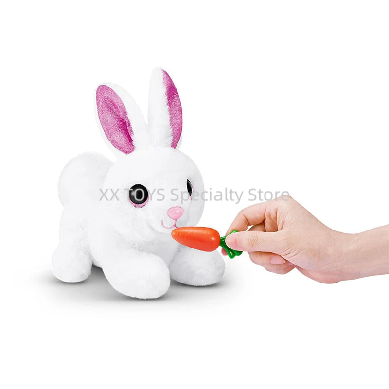 ZURU Pets Alive Mama Bunny and Baby Surprise-Jouets en peluche interactifs électroniques pour animaux de compagnie avec son, compagnon pour enfants, lapin mignon