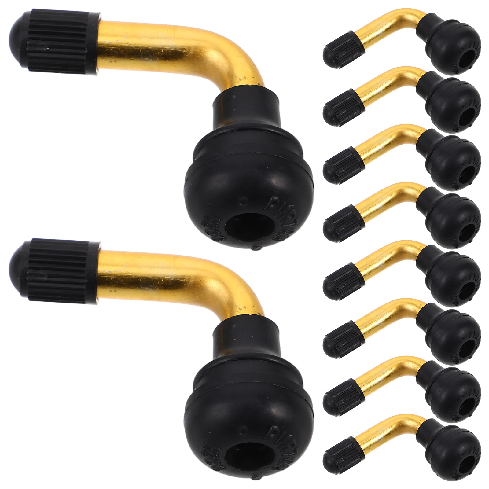 

10pcs Vacuum Tire Valve Stem Heavy Duty Tubeless Valves Extension Adapter Car Motorbike Truck RV Trailer Sand Vehicle