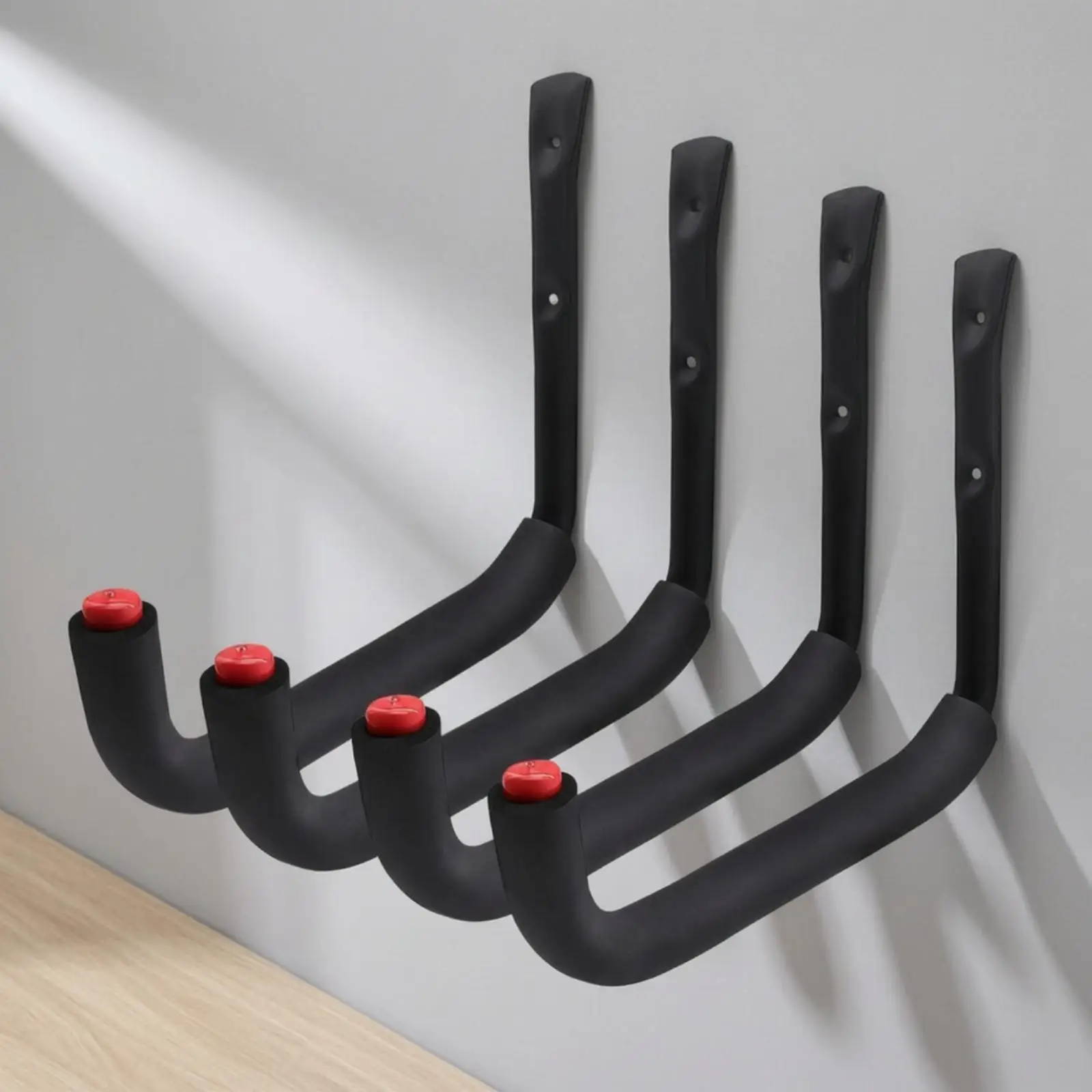Heavy Duty Garage Wall Hook Black Metal Storage for Tools Ladders and Cables