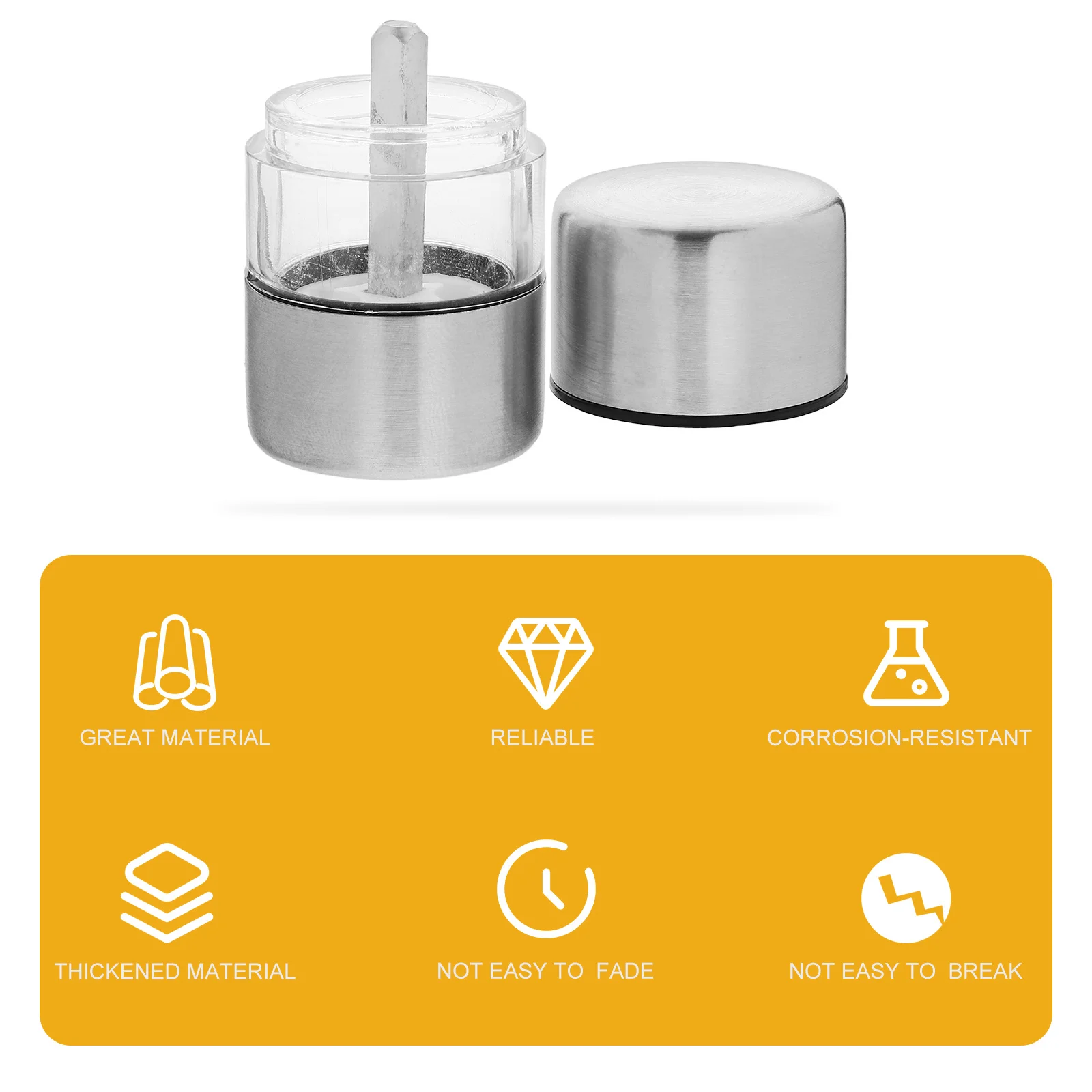 

Stainless Steel Pepper Grinder Refillable Manual Mill For Salt Black Pepper Seasoning Kitchen Gadget Spice Crusher Shaker