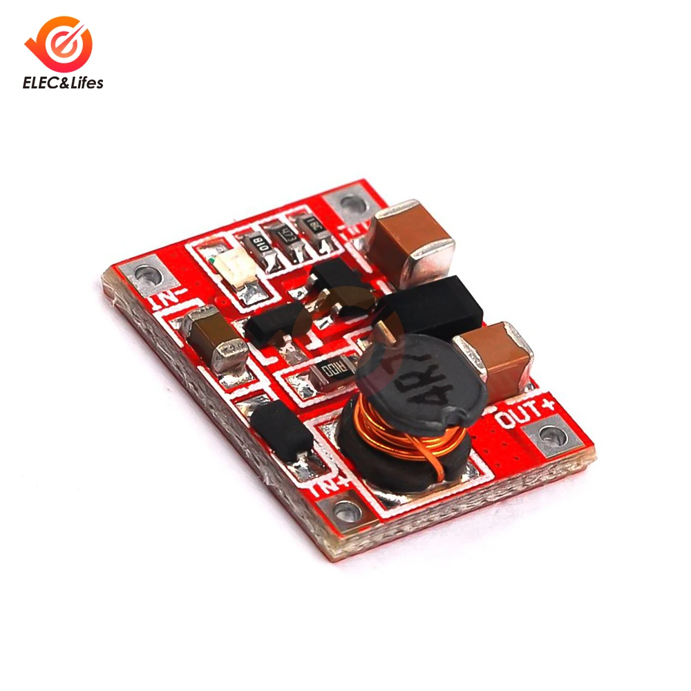 5 uds DC-DC 3V a 5V 1A módulo de fuente de alimentación de refuerzo convertidor placa de circuito de aumento más alta eficiencia 96% Ultra pequeño