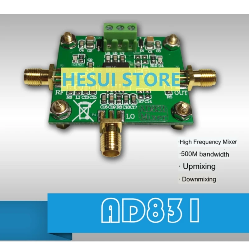 AD831 module low-distortion high-frequency mixer active up-mixing down-mixing 500MHz
