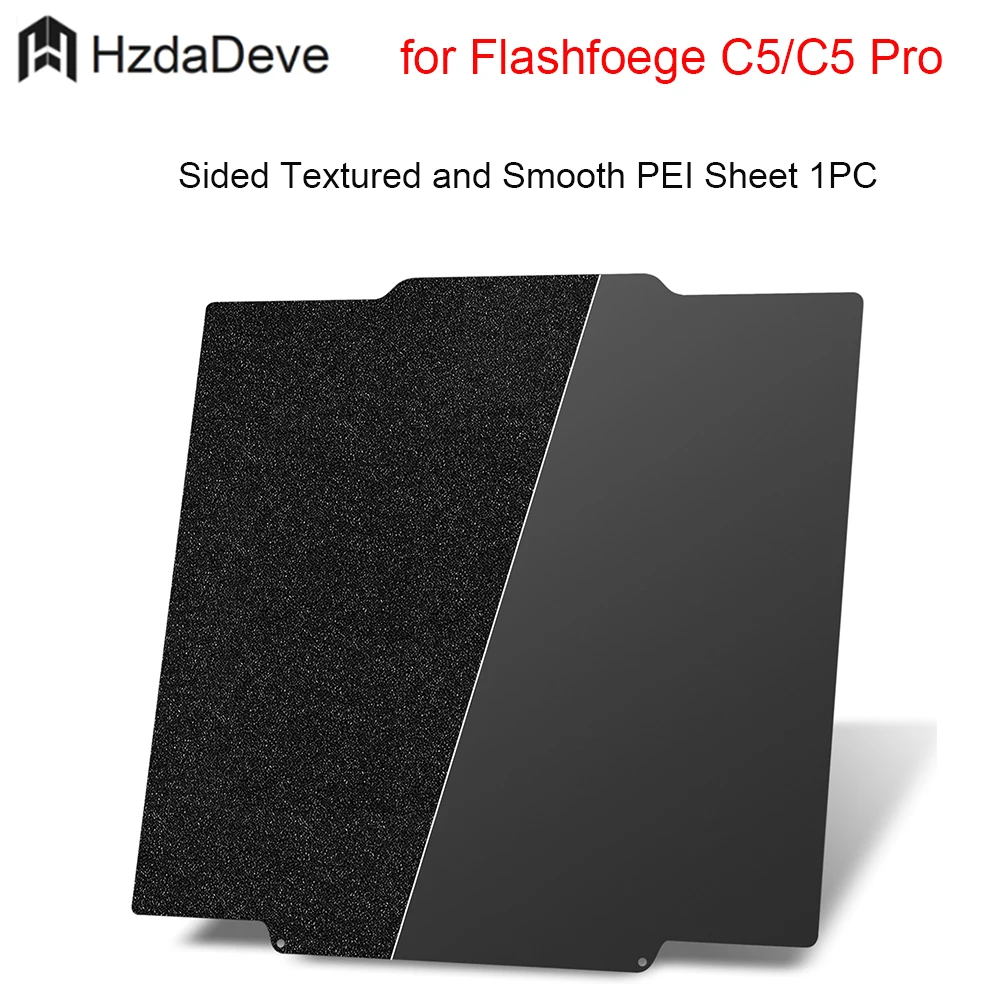 

for Flashforge Creator 5/Creator 5 Pro Double Sided Textured and Smooth PEI Sheet Cold Plate