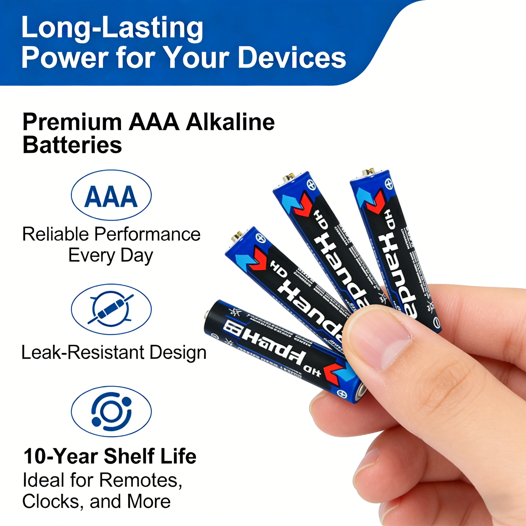 20pcs AAA 1.5V Disposable No.7 Carbon Zinc Manganese Dry Battery Suitable for Weight Scale Wall Chart Electronic Clock Toy