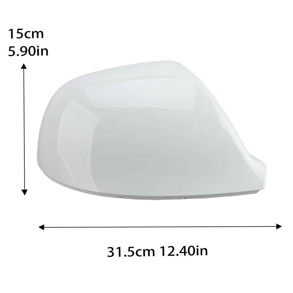 Side Rearview Mirror Cover Caps For VW T5 T6 TRANSPORTER VW Amarok 2010-2020 White With Buckle Door Mirror Cover Cap Accessories