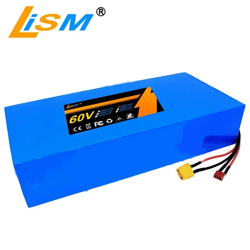 60V 40Ah 21700 16S8P Lithium Battery 67.2V 3000W Electric Bicycle Scooter Motorcycle Electric Vehicle Battery