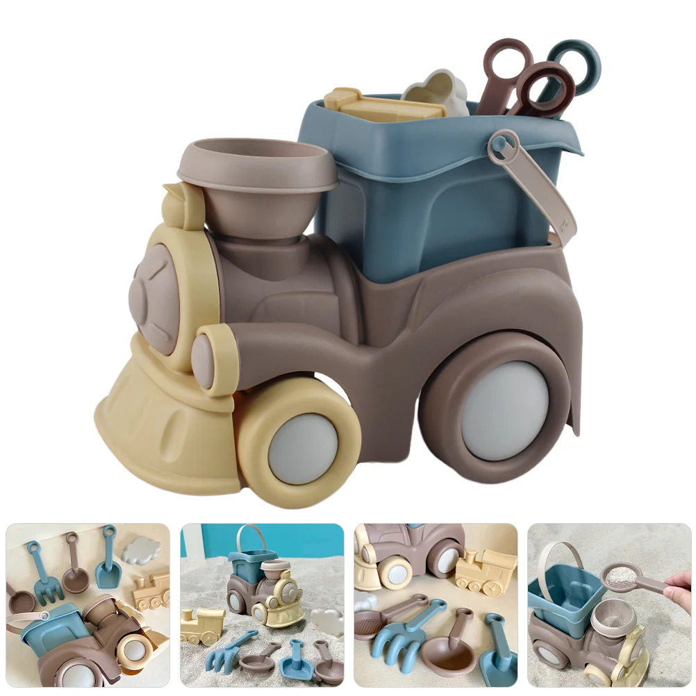 

Combination Engineering Vehicle Beach Toy Child Toddler outside Kids Toys Plastic Sand Digging