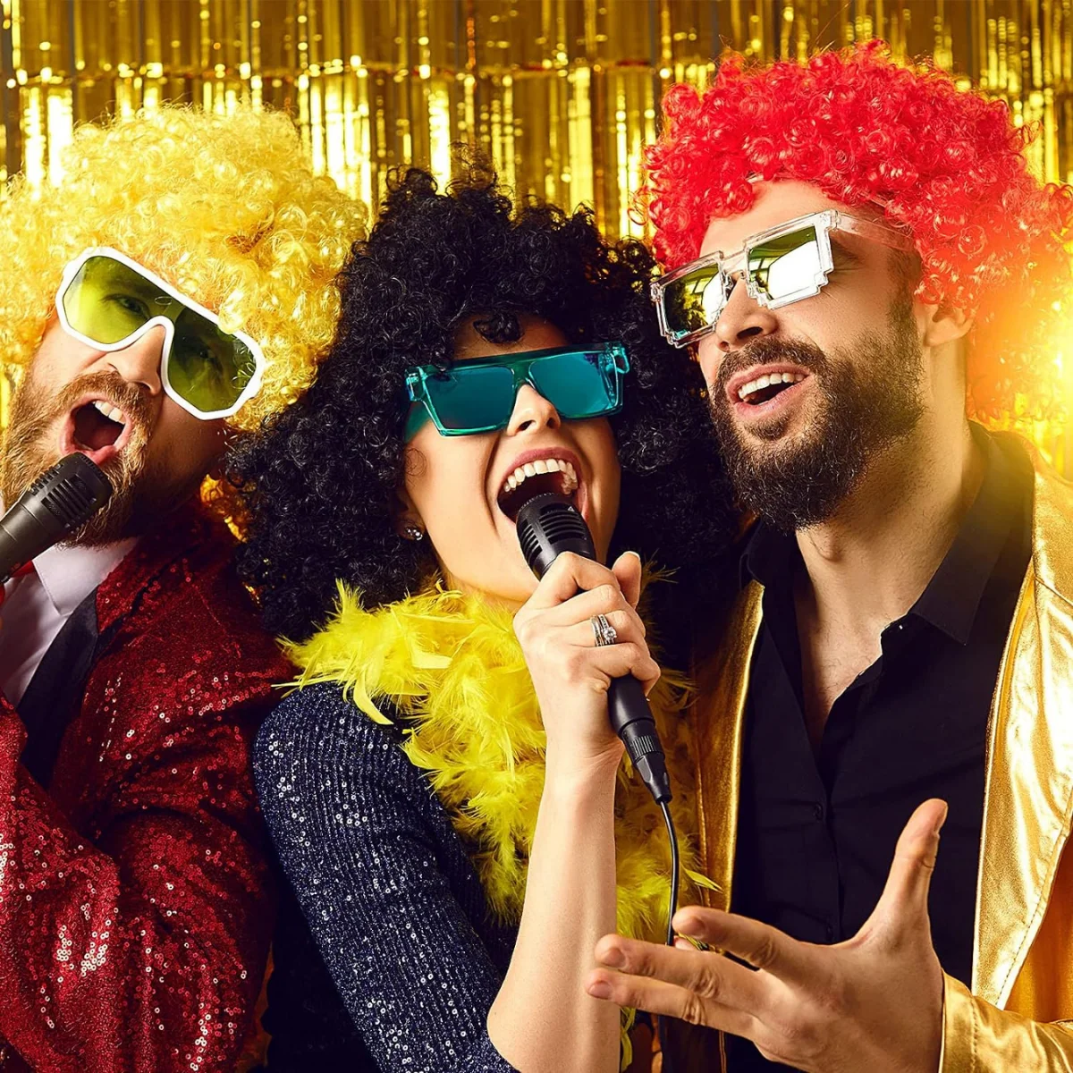 

Синтетический парик клоуна, парик афро-пуфф, парик в стиле 80-х, для косплея, аниме, вечеринок, Рождества, Хэллоуина, забавные парики