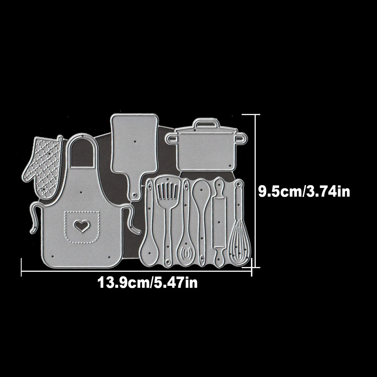 Original Lovely Kitchen Cook Baker Tools Metal Cutting Dies Scrapbooking Decorative Embossing